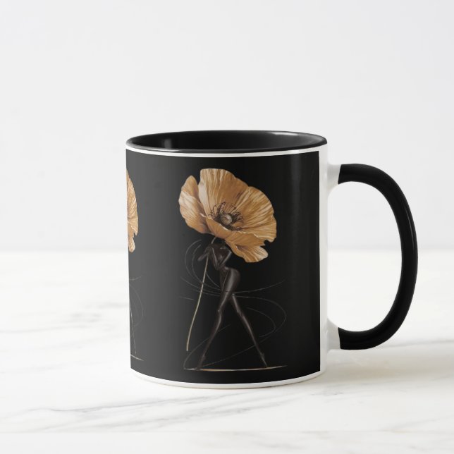 Elegant florgudinna modeillustration mugg (Höger)