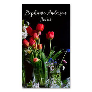 Elegant Florist Magnetiska Visitkort