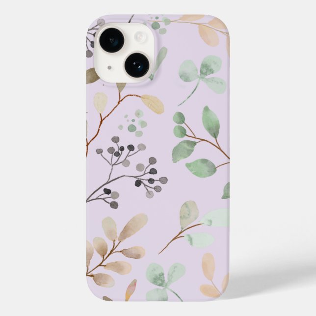 Elegant florsamt iPhone-fodral – Stilfullt & Skydd (Baksida)