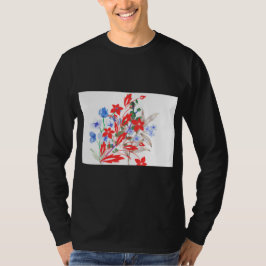 Elegant Flower and Leaves Artwork | Minimal  T Shirt