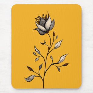 Elegant Flower Decorative Abstrakt Art Musmatta