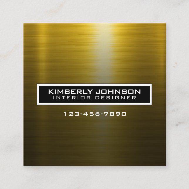 Elegant Flower Design Minimalist Editable Square B Fyrkantigt Visitkort (Framsida)