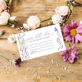 Elegant Flower Lavender Date Night Ideas Tilläggskort