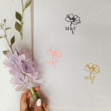 Elegant Flower Monogram, Bröllop