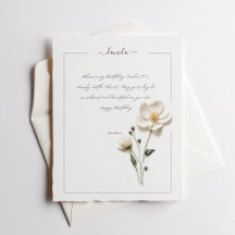 Elegant Flower Personal Chic Stationship Note Card