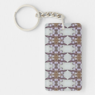 Elegant Flower Rhombus Art variation9-samling Nyckelring