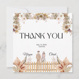 Elegant flower summer wedding tack kort