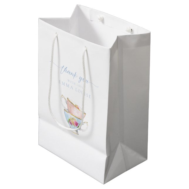 Elegant Flower Tea Möhippa Brunch Gift Bag (Framsidan Vinklad)