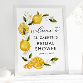 Elegant Flowers Lemon Möhippa Poster