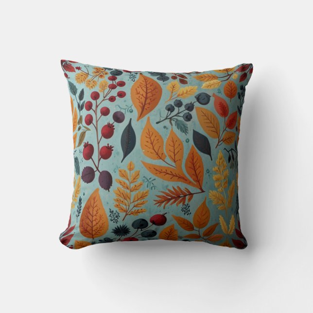 Elegant Flowers Mönster Cushion Kudde (Framsida)