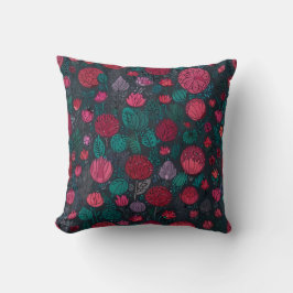 Elegant Flowers Mönster Cushion Kudde
