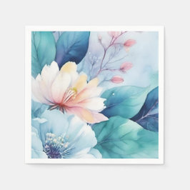 Elegant Flowers Pappersservett