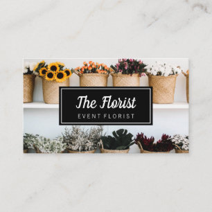 Elegant Flowers Visitkort