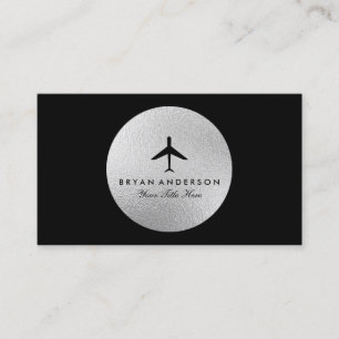 Elegant flygplanvisitkort visitkort