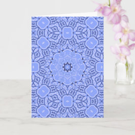 Elegant flytande geometrisk mandala-konst kort