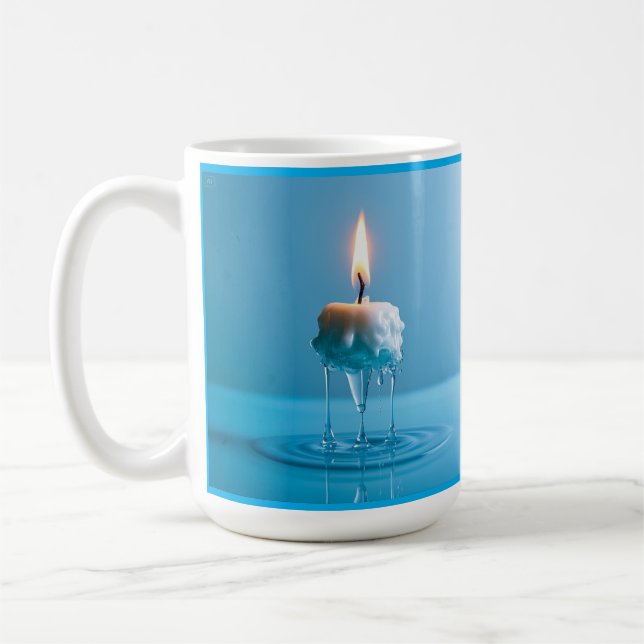 Elegant Flytande Ljus Kaffemugg (Vänster)