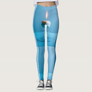 Elegant Flytande Ljus Roligt Leggings