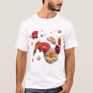 Elegant Flytande Vildblommabukett T-Shirt