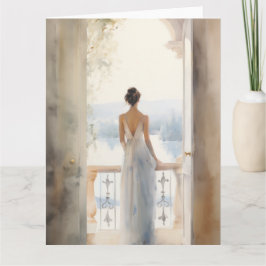 Elegant födelsedag vid sjön kort