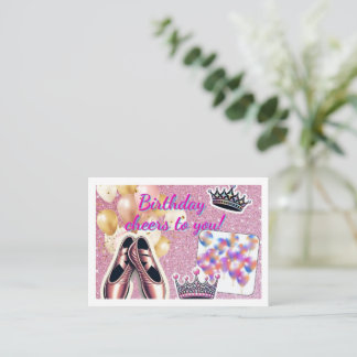 Elegant födelsedagskort anteckningskort