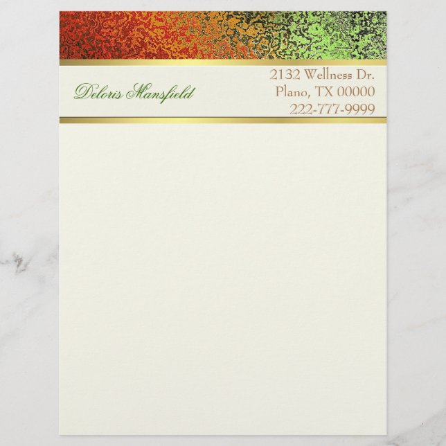 Elegant Foil See Business Letterhead Brevhuvud (Framsida)