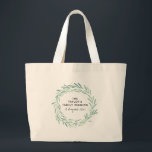 Elegant Foliage Family Reunion Vattenfärgning Utan Jumbo Tygkasse<br><div class="desc">Kan anpassas helt efter dina behov i kostym. © Gorjo Designs. Gade åt dig via Zazzle-plattformen. // Behöver du hjälp med att anpassa din design? Har andra idéer? Kontakta mig gärna (Zoe) direkt via kontaktknappen nedan.</div>