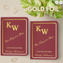 Elegant Folie Namn Dagbok Journal