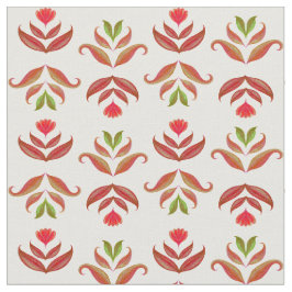 Elegant FolkArt-Blommigt Skriv ut Mysigt Rustic Hö Tyg