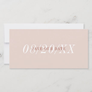 Elegant Font Minimalist Rosa Terracotta Simple Sa Spara Datumet