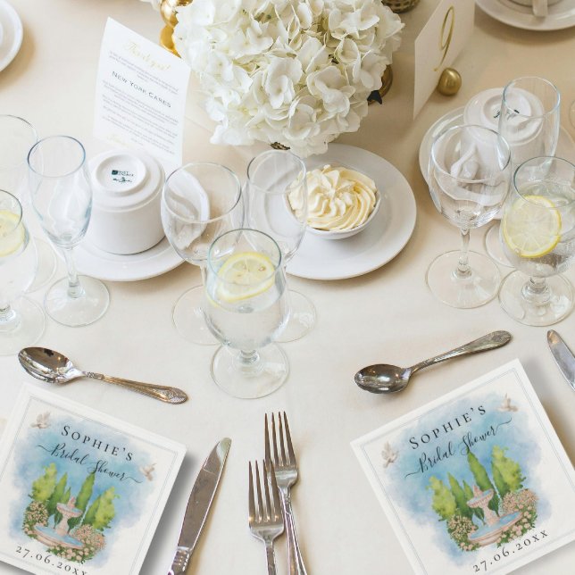 Elegant fontän-blommor, Möhippa Pappersservett (Skapare uppladdad)