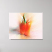 Elegant Food Red Peppers Colorful Abstrakt Art