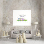 Elegant för  av personlig för familjestöd poster<br><div class="desc">Familjeregnstöten,  elegant av Wellington- med söt,  rolig personlig. Ideal fars dag,  Mors dag,  årsdag,  nytt hem,  födelsedag för julklapp. Pappa,  Mamma,  dotter och husdjur. Andra tillgängliga kombinationer.</div>