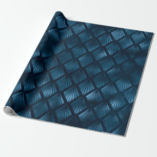 Elegant för blå metallisk Abstrakt, Chic, Presentpapper