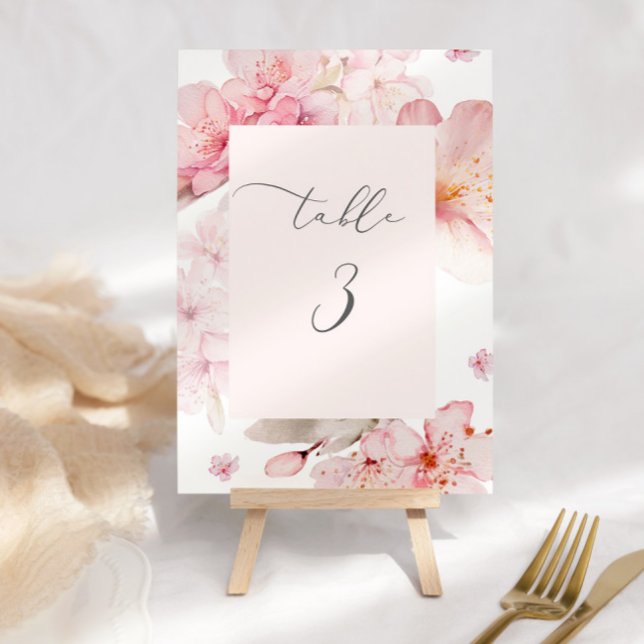 Elegant för blommar av körsbär i Sakura Bordsnummer (Skapare uppladdad)