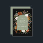 Elegant för blommigt av grönt  av botaniska elegan julkort<br><div class="desc">Rustik blommigt - julkortsdesign. Med vacker rost,  teracotta,  svart och sage grönt pampas gräs eucalyptus botaniska vattenfärgsdetaljer. Den här moderna helgdag är säker på att du kan ställa in stil för din julhelg</div>