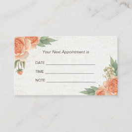 Elegant för Blommigt av Vintage för möte påminnels Tidsbeställning Kort