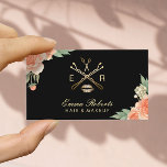 Elegant för Blommigt av Vintage i Makeup Artist Ha Visitkort<br><div class="desc">Affärskort för Blommigt av Elegant för Vintage i Makeup Artist Hair Stylist.</div>
