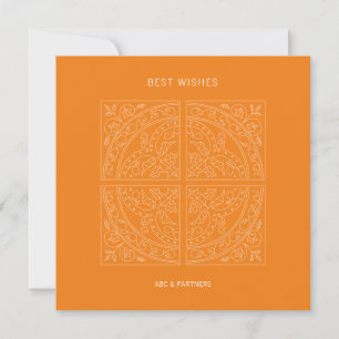 Elegant för Business Logotyp Tile Orange Birday Ca