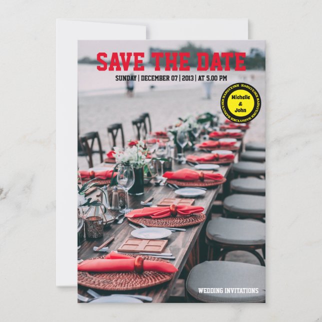 elegant för enkla bröllopsinbjudningar inbjudningar (Framsida)