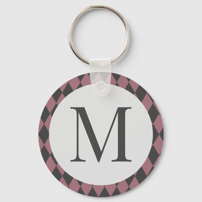 elegant för färgad-rhombus nyckelring (Framsida)