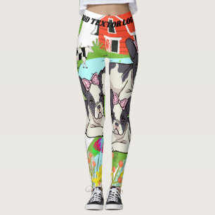 Elegant för färgformigt rituellt ljus Modern Hund  Leggings
