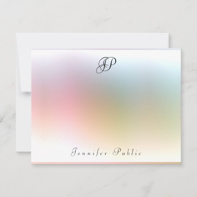 Elegant för färgstark mall för kalligrafi, monogra (Framsida)