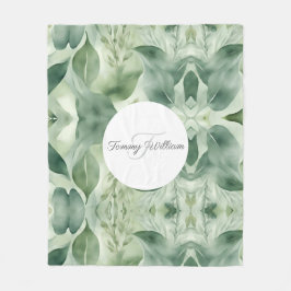 Elegant för Flora av Grönt Fleecefilt