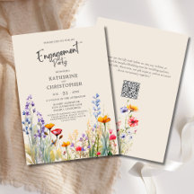 Elegant för Förlovningsfest av färgämnet Wildblomm