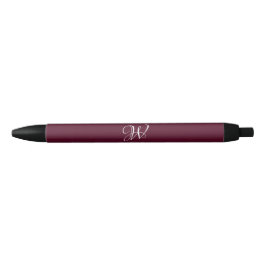 Elegant för första Personligen Burgundy Monogram