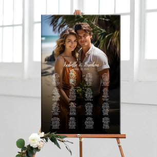 Elegant för foto bröllop-sätesdiagram 16 bord poster