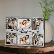 Elegant för fotokollage i Kärlek Heart-familjen
