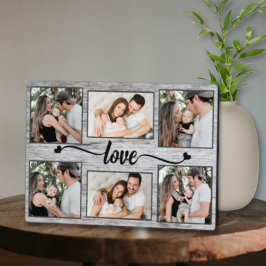 Elegant för fotokollage i Kärlek Heart-familjen