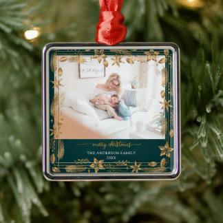 Elegant för god jul Guld Arch Grönt  Photo Julgransprydnad Metall