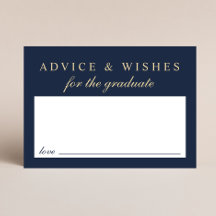 Elegant för Grad Blue Guld Studenten